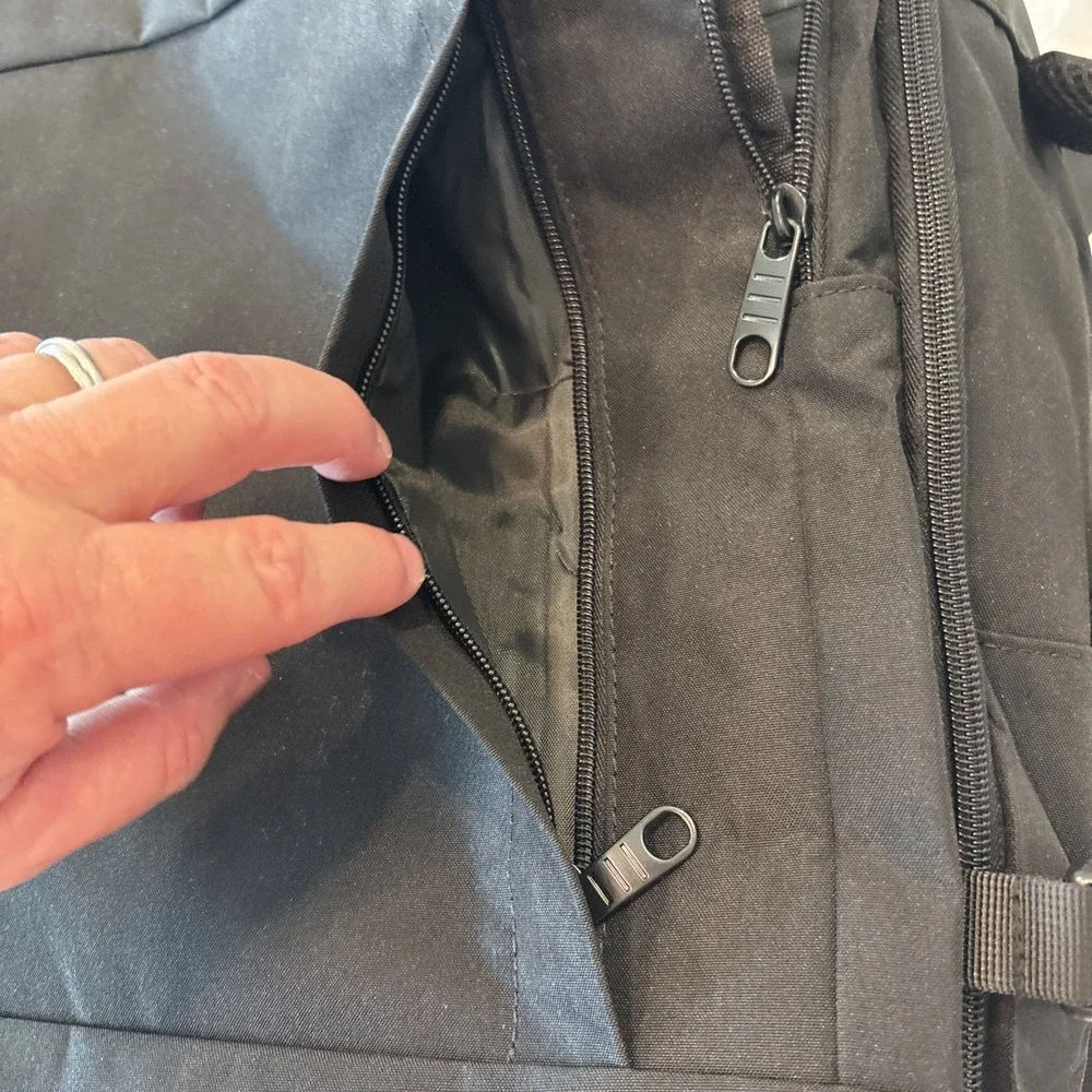 Gieury Expandable Carry On Backpack, Multiple Pouches, Laptop, Large Center.